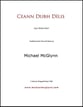 Ceann Dubh Dilis TTBB choral sheet music cover